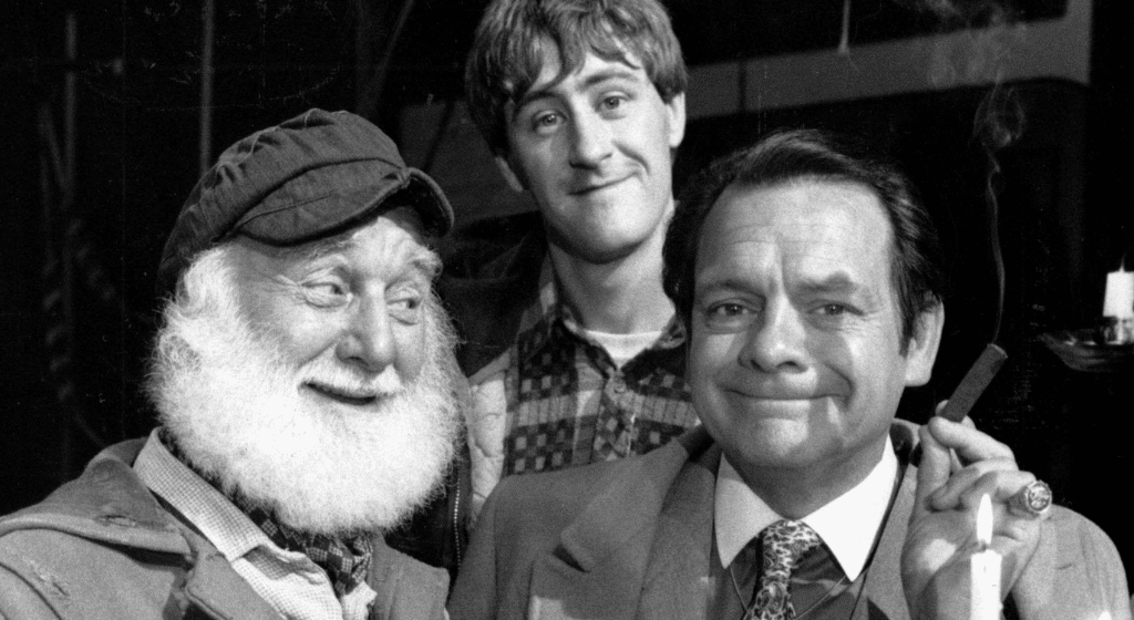 Only Fools and Horses Cast - Del Boy, Rodney and Uncle Albert.