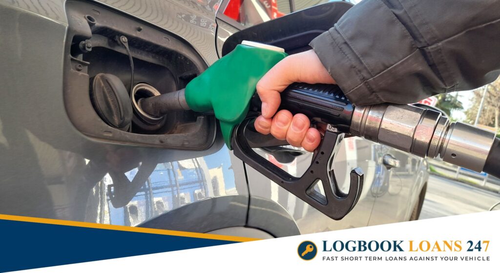 Filling up fuel in car